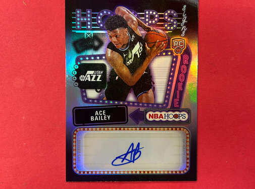 TOPPS 2026 TOPPS NBA HOOPS ACE BAILEY ROOKIE FIRST SIGNS AUTOGRAPH
