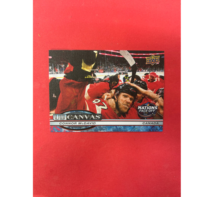 2025-26 UPPER DECK EXTENDED CONNOR MCDAVID UD CANVAS 4 NATIONS