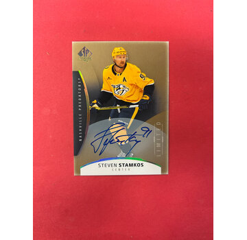 UPPER DECK 2025-26 SP AUTHENTIC STEVEN STAMKOS LIMITED GOLD AUTOGRAPH