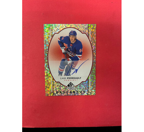 UPPER DECK 2025-26 SP AUTHENTIC GABE PERREAULT PAGEANTRY ROOKIE AUTOGRAPH