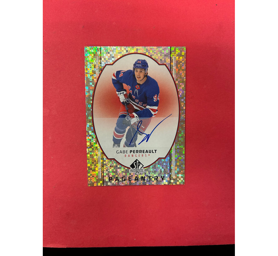 2025-26 SP AUTHENTIC GABE PERREAULT PAGEANTRY ROOKIE AUTOGRAPH