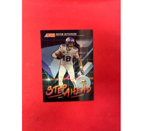 PANINI 2025 PANINI SCORE JUSTIN JEFFERSON STEP AHEAD LENTICULAR