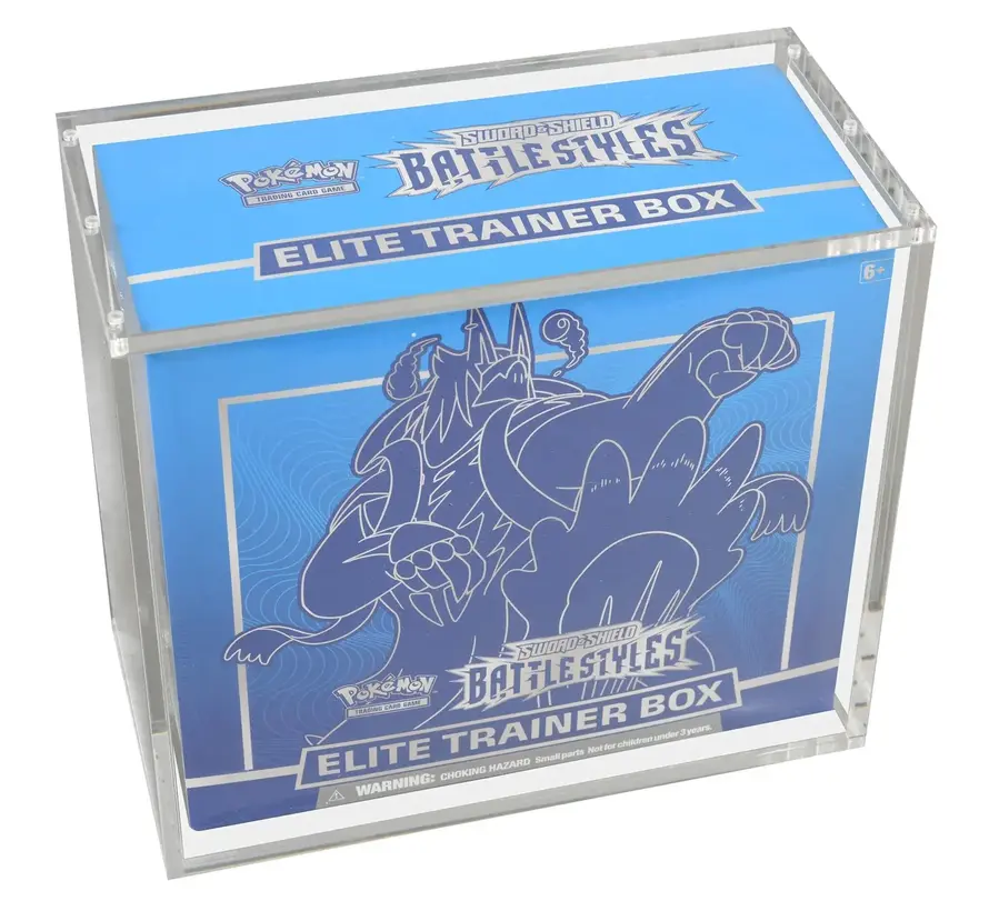 EVORETRO ACRYLIC CASE FOR POKEMON ELITE TRAINER BOX WITH MAGNETIC LID