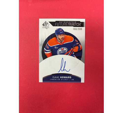 UPPER DECK 2025-26 SP AUTHENTIC ISAAC HOWARD FUTURE WATCH AUTOGRAPH /999