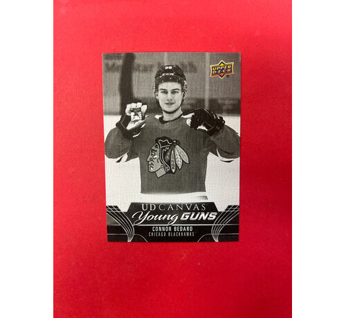 UPPER DECK 2023-24 UPPER DECK EXTENDED CONNOR BEDARD YOUNG GUNS CANVAS BLACK