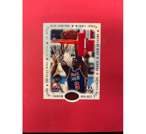 UPPER DECK 1996 UPPER DECK USAB MICHAEL JORDAN AMERICAN MADE SCORING DIE CUT