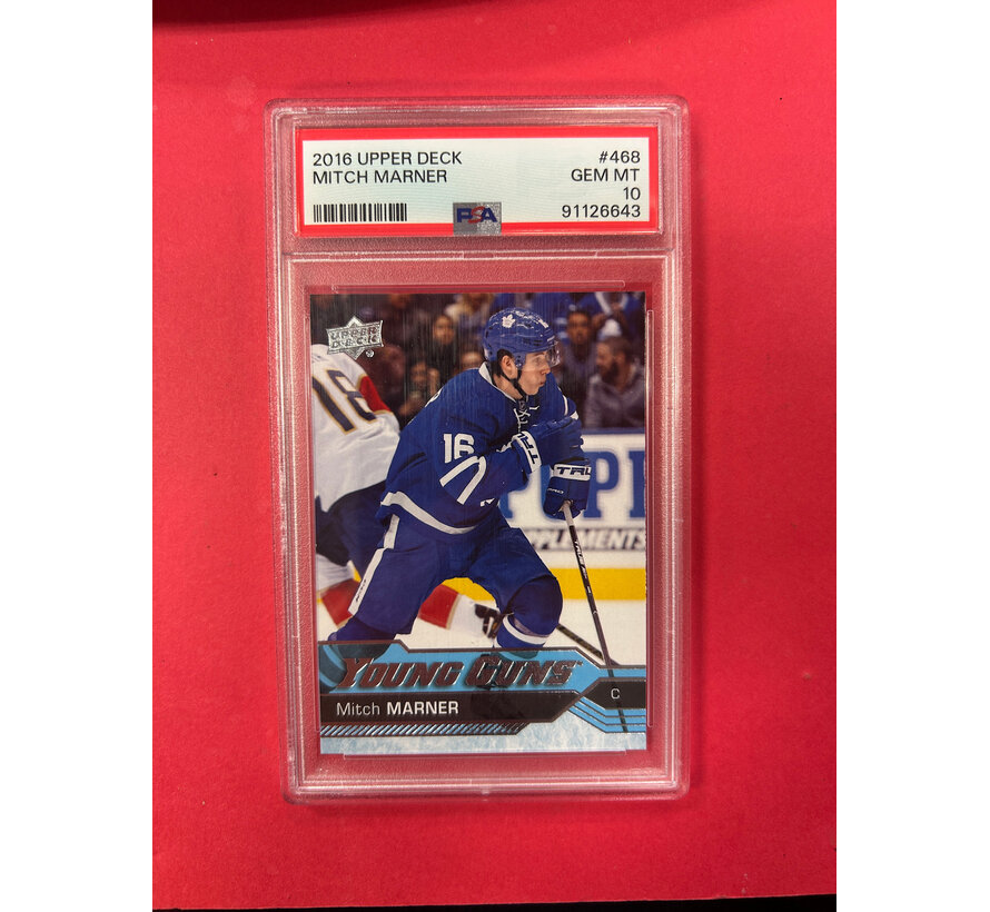 2016 UPPER DECK MITCH MARNER YOUNG GUNS PSA GRADED 10