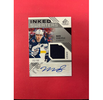 UPPER DECK 2018-19 SP GAME USED MARK SCHEIFELE INKED SWEATERS /99
