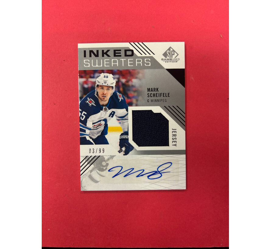 2018-19 SP GAME USED MARK SCHEIFELE INKED SWEATERS /99