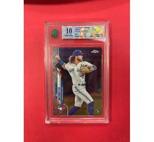 TOPPS 2020 TOPPS CHROME BO BICHETTE ROOKIE MNT GRADED 10 PRISTINE