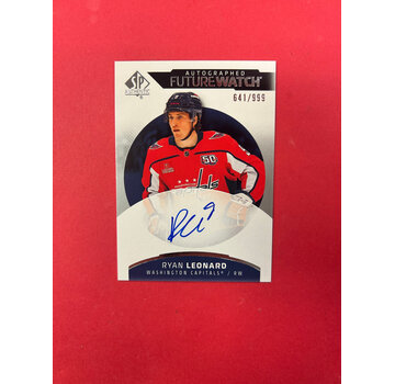 UPPER DECK 2025-26 SP AUTHENTIC RYAN LEONARD FUTURE WATCH AUTOGRAPH /999