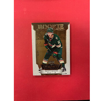 UPPER DECK 2022-23 UPPER DECK EXQUISITE MATT BOLDY ROOKIE GOLD /49