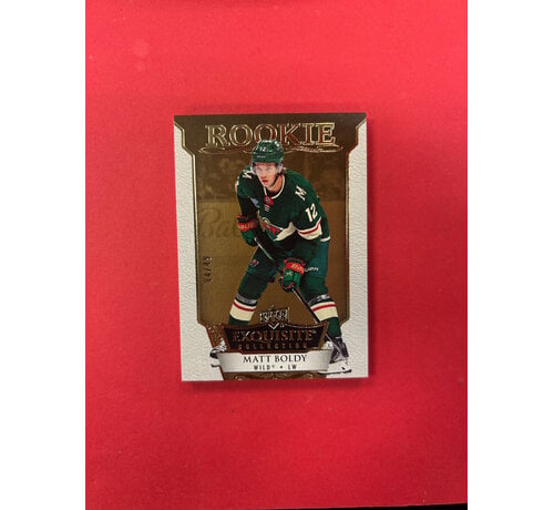 UPPER DECK 2022-23 UPPER DECK EXQUISITE MATT BOLDY ROOKIE GOLD /49