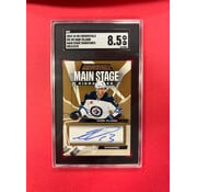 UPPER DECK 2023-24 UPPER DECK CREDENTIALS GABE VILARDI MAIN STAGE SIGNATURES GOLD /25 SGC GRADED 8.5