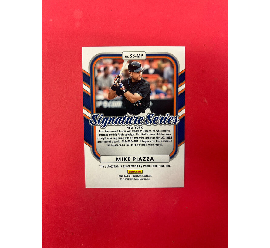 2026 PANINI DONRUSS MIKE PIAZZA SIGNATURE SERIES SILVER