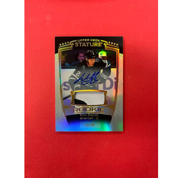 UPPER DECK 2024-25 UPPER DECK STATURE WILL SMITH ROOKIE PATCH AUTO /49