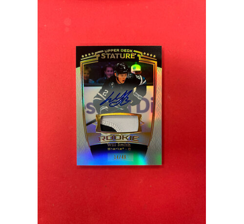 UPPER DECK 2024-25 UPPER DECK STATURE WILL SMITH ROOKIE PATCH AUTO /49