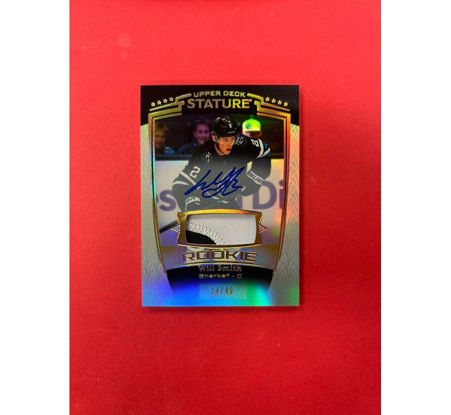 2024-25 UPPER DECK STATURE WILL SMITH ROOKIE PATCH AUTO /49