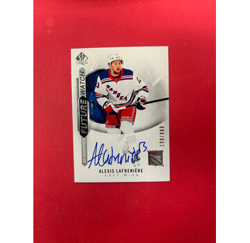 UPPER DECK 2020-21 SP AUTHENTIC ALEXIS LAFRENIERE FUTURE WATCH AUTOGRAPH /999
