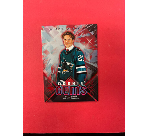 UPPER DECK 2024-25 UPPER DECK BLACK DIAMOND WILL SMITH ROOKIE GEMS RUBY /100