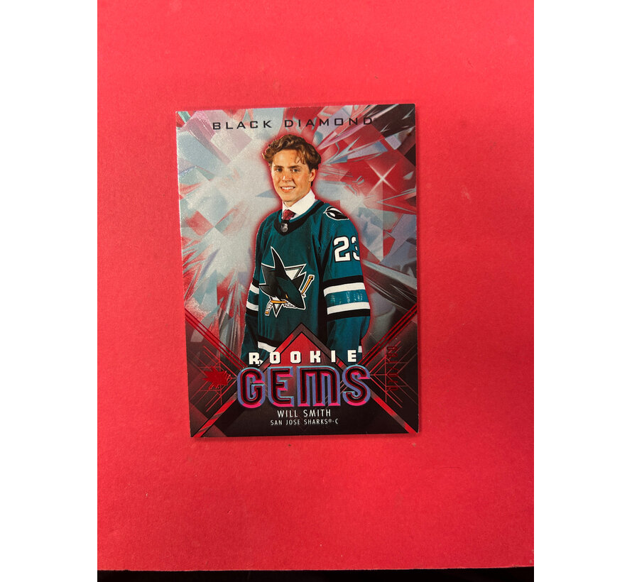 2024-25 UPPER DECK BLACK DIAMOND WILL SMITH ROOKIE GEMS RUBY /100