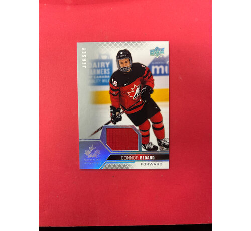 UPPER DECK 2022 UPPER DECK TEAM CANADA CONNOR BEDARD JERSEY