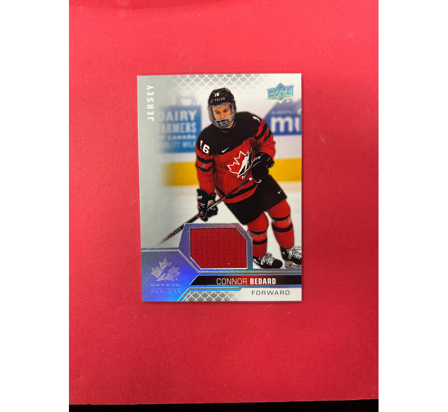 2022 UPPER DECK TEAM CANADA CONNOR BEDARD JERSEY