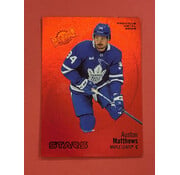 UPPER DECK 2022-23 UPPER DECK METAL UNIVERSE RED PMG AUSTON MATTHEWS /100 #140 CORNER DMG