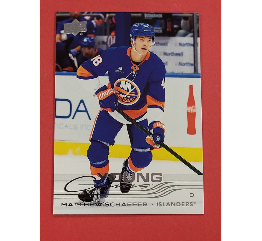 2025-26 UPPER DECK SERIES 2 MATTHEW SCHAEFER YOUNG GUNS