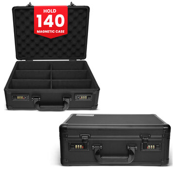 EVORETRO EVORETRO TOPLOADER CARD STORAGE  BOX FOR 140  MAGNETIC CASE & 600 TOPLOADER COMBINATION LOCK