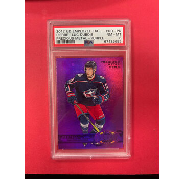 UPPER DECK 2017 UPPER DECK EXPLOYEE EXCLUSIVE PIERRE LUC DUBOIS PSA GRADED 8