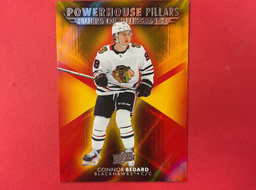 UPPER DECK 2025-26 UPPER DECK TIM HORTONS CONNOR BEDARD POWERHOUSE PILLARS