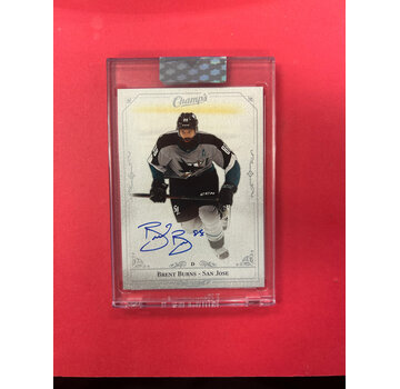 UPPER DECK 2020-21 UPPER DECK CLEAR CUT BRENT BURNS CHAMPS AUTO