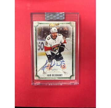UPPER DECK 2021-22 UPPER DECK CLEAR CUT SAM REINHART CHAMPS AUTO GREEN /25