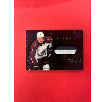 UPPER DECK 2020-21 UPPER DECK BLACK CALE MAKAR OBSIDIAN PATCH /25