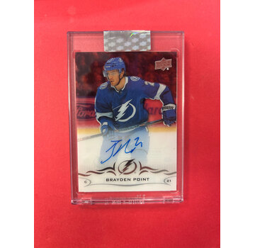 UPPER DECK 2018-19 UPPER DECK CLEAR CUT BRAYDEN POINT AUTOGRAPH