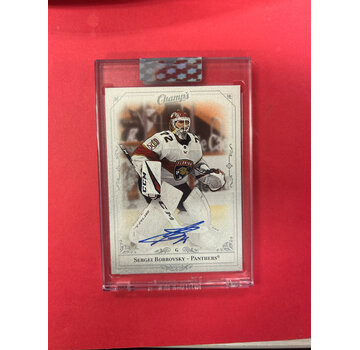 UPPER DECK 2020-21 UPPER DECK CLEAR CUT SERGEI BOBROVSKY CHAMPS AUTOGRAPH