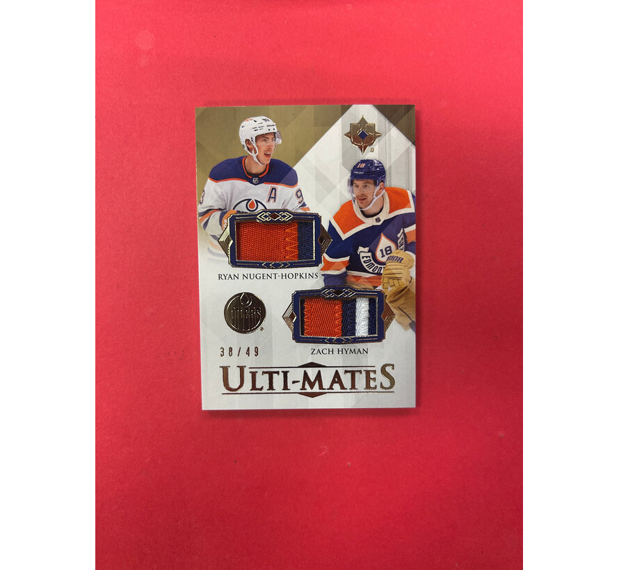 2023-24 UPPER DECK ULTIMATE HOPKINS/HYMAN DUAL PATCH /49