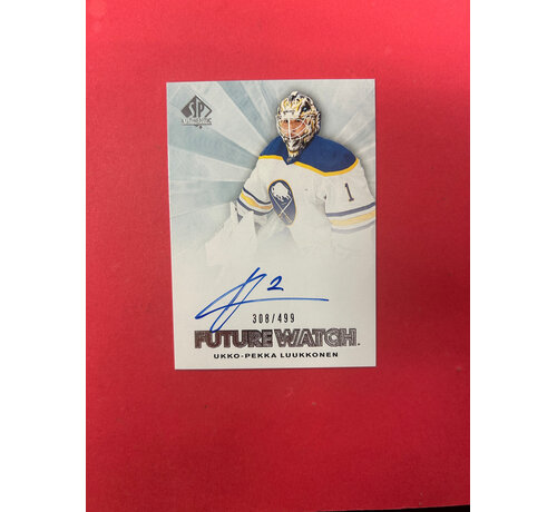 UPPER DECK 2021-22 SP AUTHENTIC UKKO-PEKKA LUUKONEN RETRO FUTURE WATCH AUTO /499