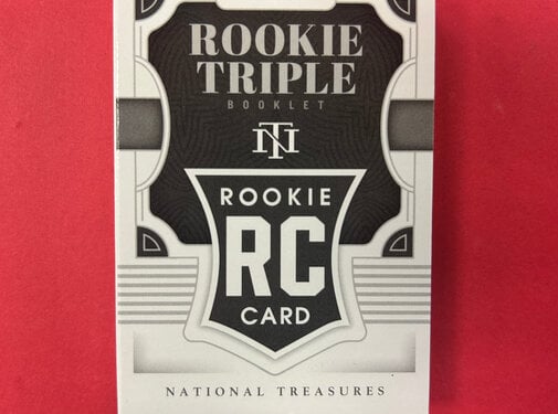 PANINI 2022 PANINI NATIONAL TREASURES ROOKIE TRIPLE BOOKLET /10