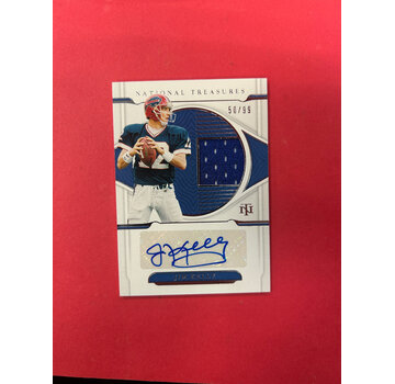 PANINI 2021 PANINI NATIONAL TREASURES JIM KELLY JERSEY AUTO /99