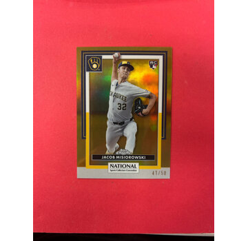 TOPPS 2025 TOPPS THE NATIONAL JACOB MISIOROWSKI GOLD /50