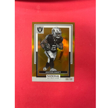 TOPPS 2025 TOPPS THE NATIONAL ASHTON JEANTY GOLD /50