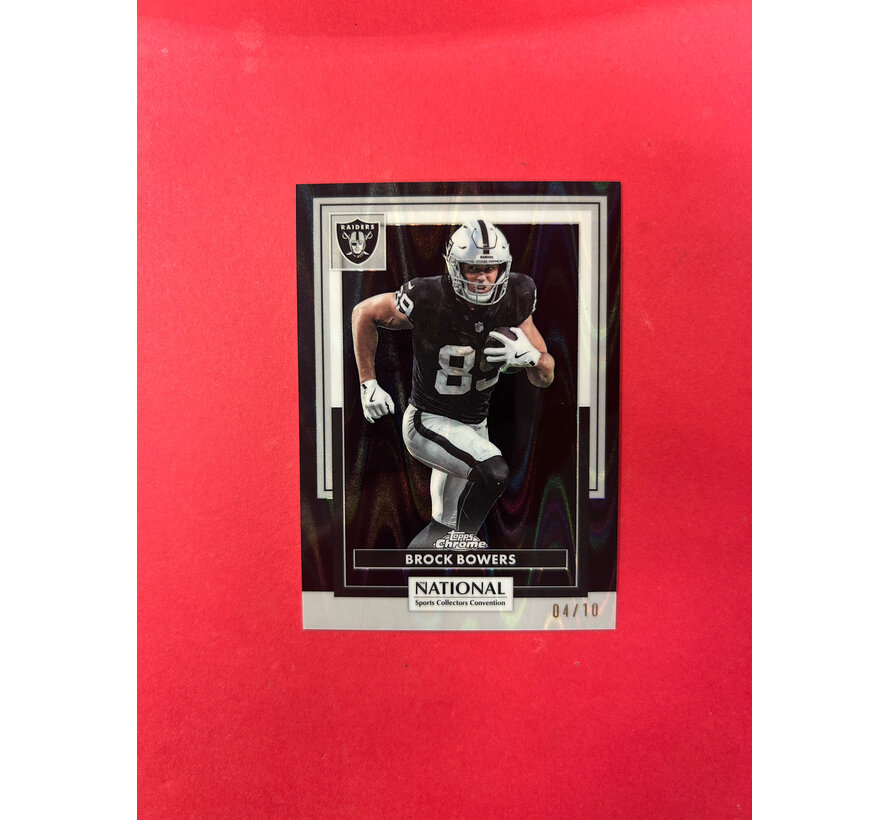 2025 TOPPS NATIONAL BROCK BOWERS BLACK WAVE /10
