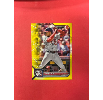 TOPPS 2022 TOPPS BOWMAN JUAN SOTO YELLOW /75