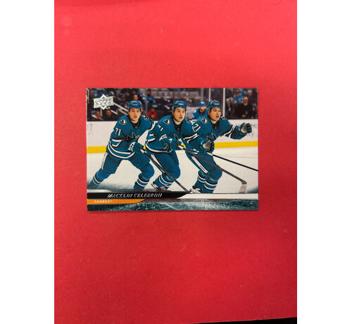 UPPER DECK 2024-25 UPPER DECK EXTENDED MACKLIN CELEBRINI TRIPLE EXPOSURE