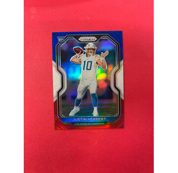 PANINI 2020 PANINI PRIZM JUSTIN HERBERT RED WHITE BLUE