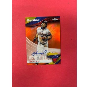 TOPPS 2021 TOPPS CHROME BEISBOL JOSE ALTUVE AUTO /25