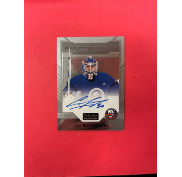 UPPER DECK 2020-21 OPC PLATINUM ILYA SOROKIN ROOKIE AUTOGRAPHS