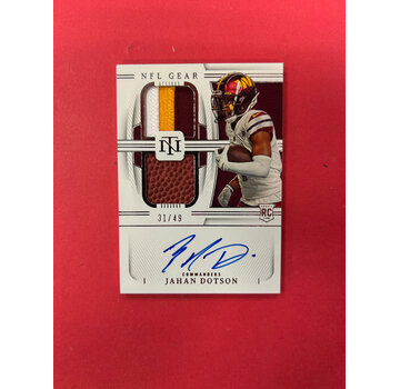 PANINI 2022 PANINI NATIONAL TREASURES JAHAN DOTSON NFL GEAR /49
